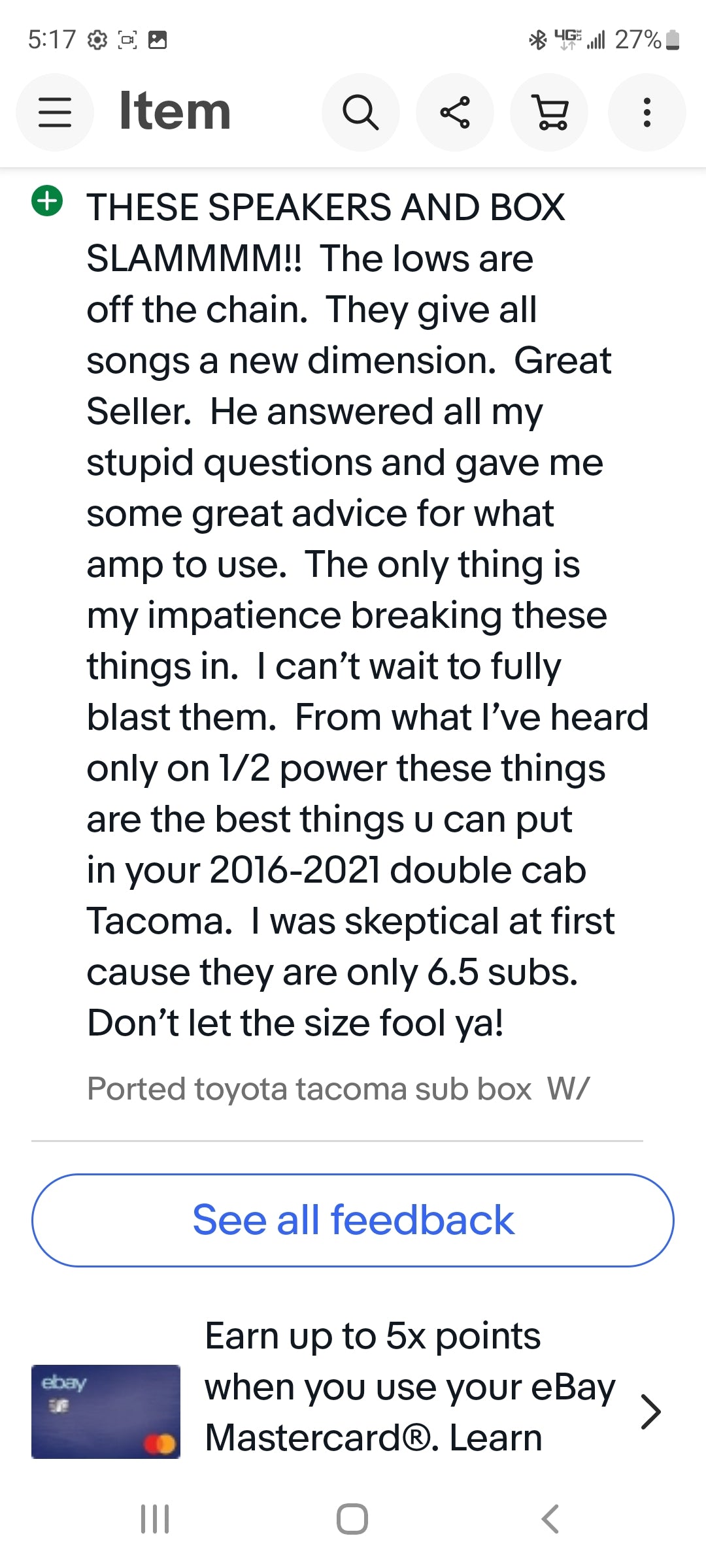 2005 up to 2023 TACOMA DOUBLE CAB PORTED ENCLOSURE WITH (3) SUNDOWN AUDIO U SERIES 6.5" SUBS (DEMO VIDEO IN LAST SLIDE)