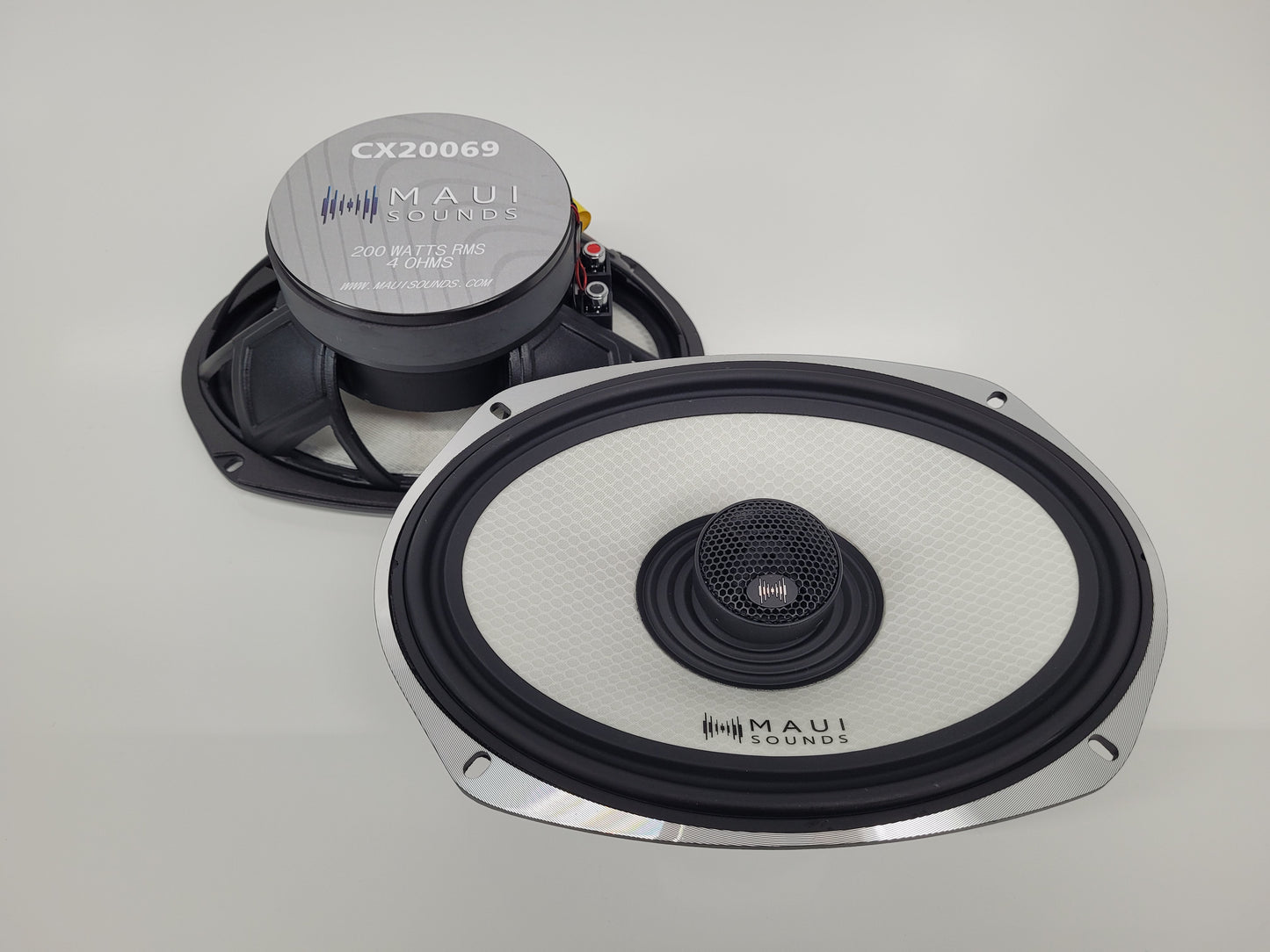 Maui Sounds Quad 6x9 Rack with RGB LED lights.