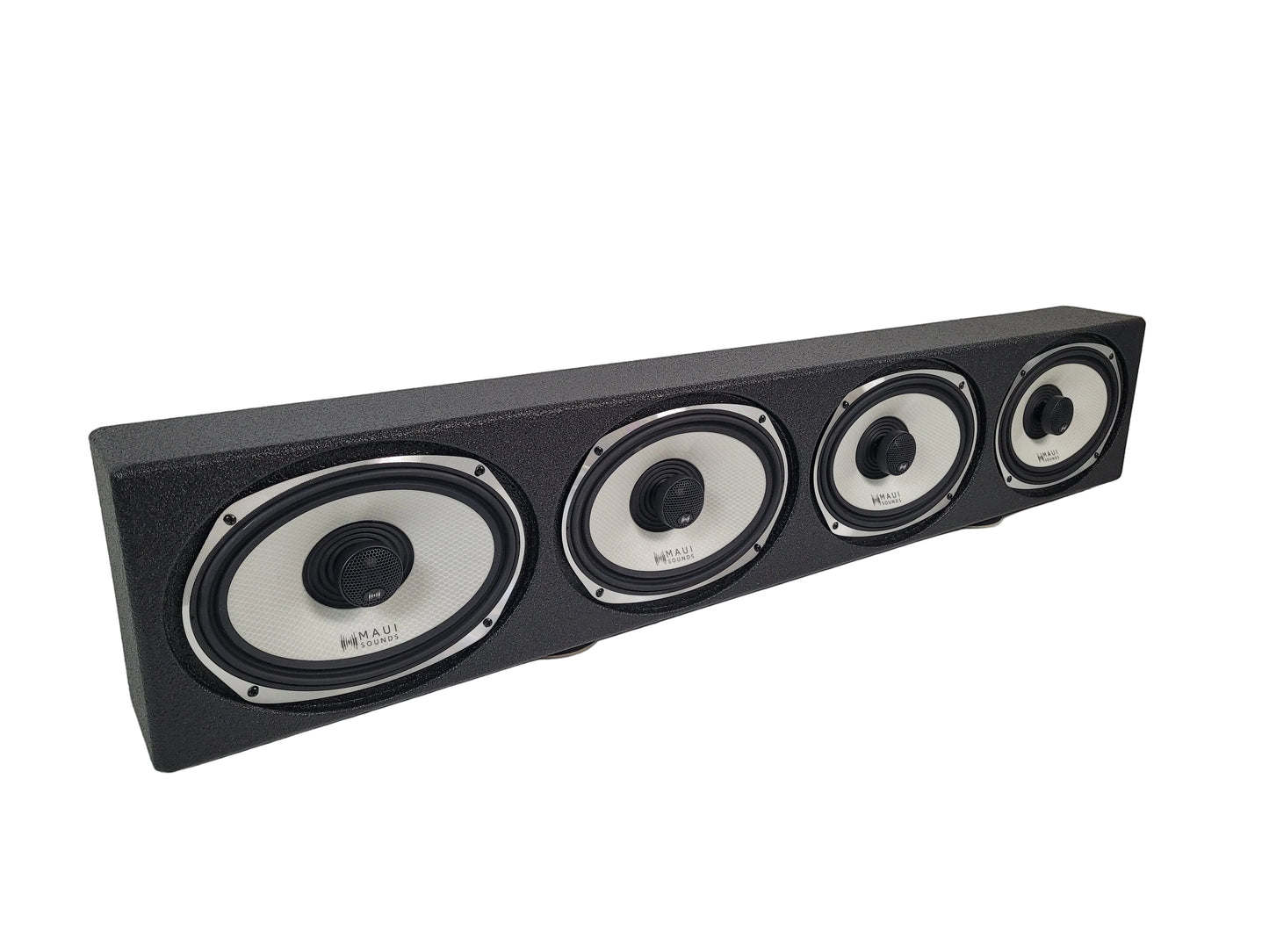 Maui Sounds Quad 6x9 Rack with RGB LED lights.